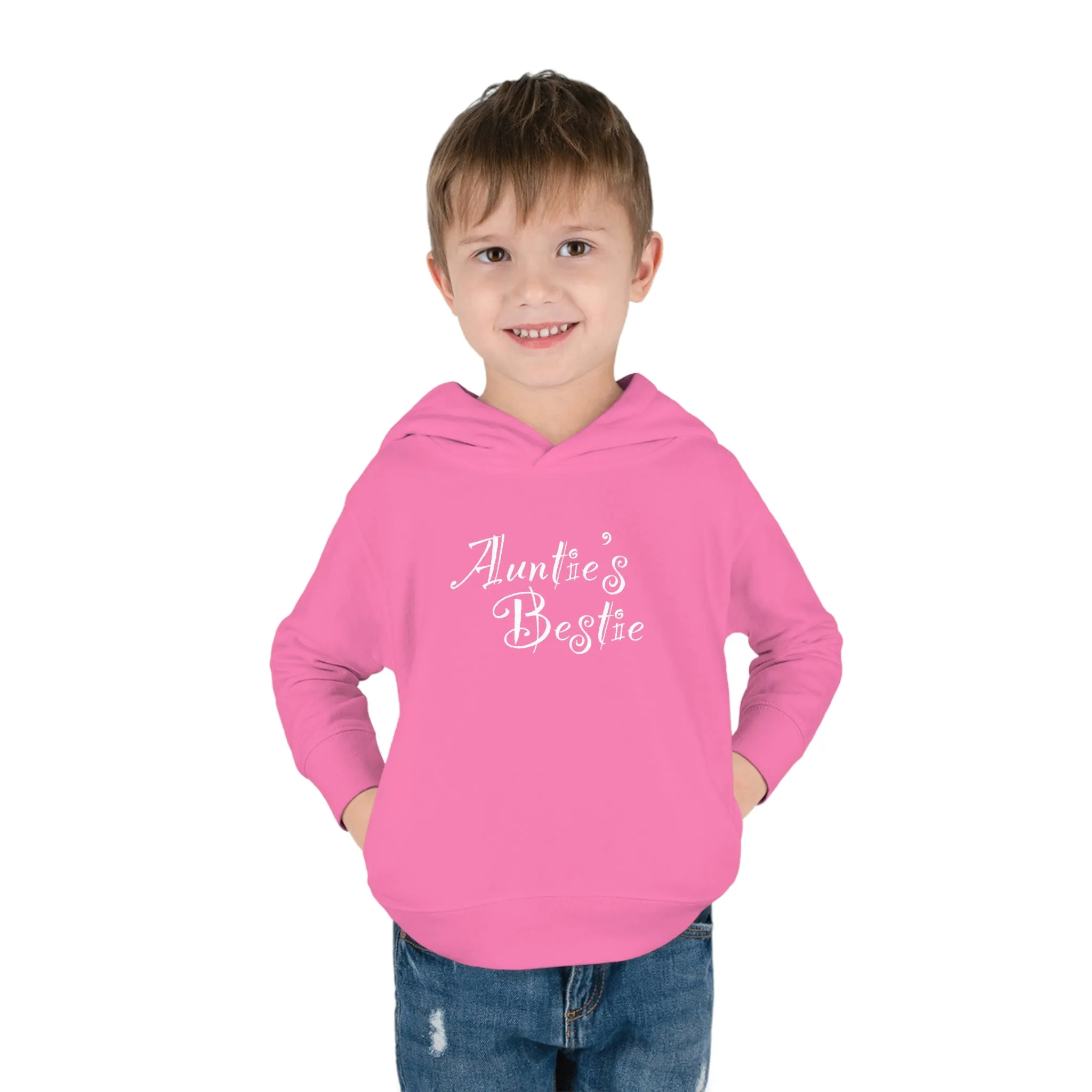 Auntie's Bestie - Toddler Pullover Fleece Hoodie