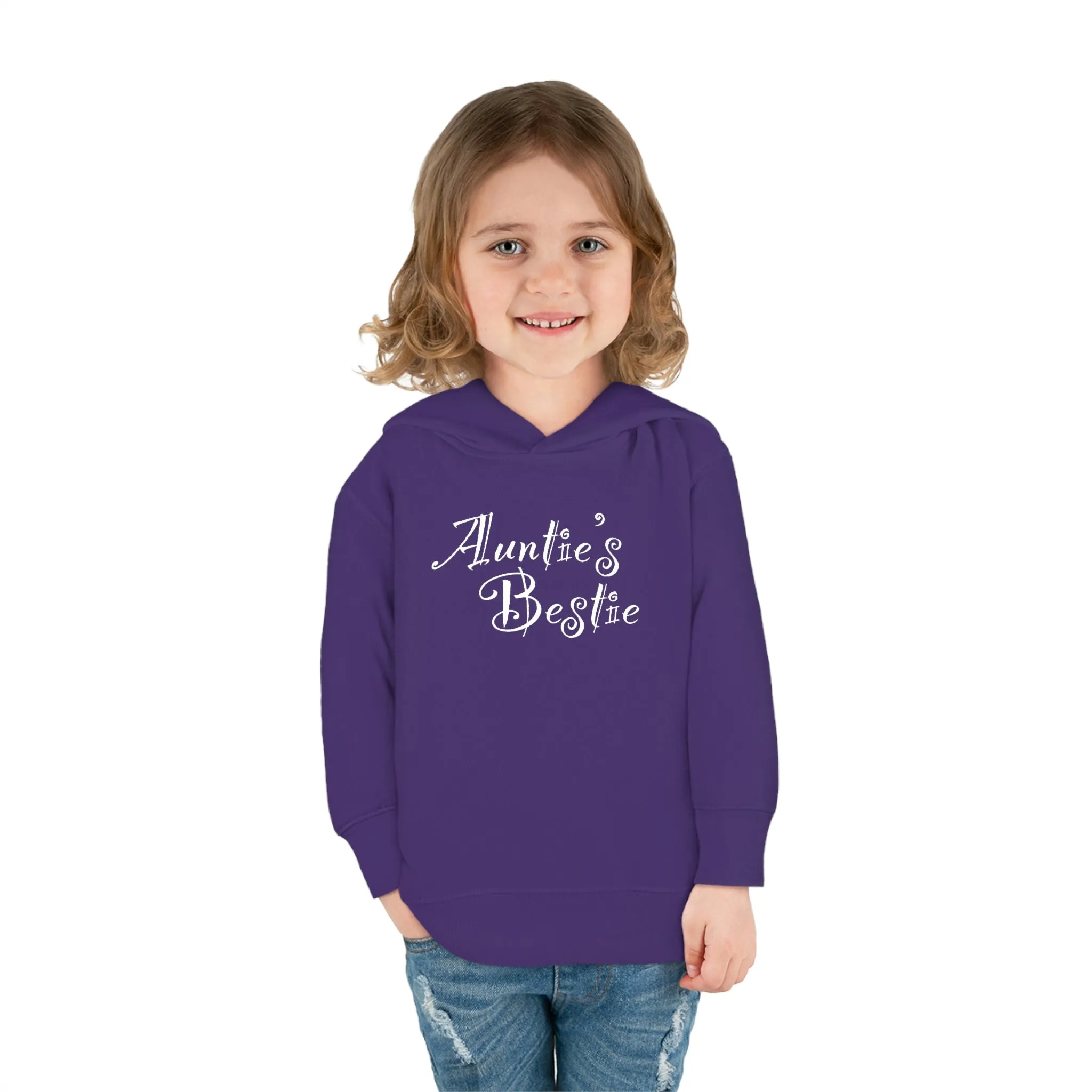 Auntie's Bestie - Toddler Pullover Fleece Hoodie