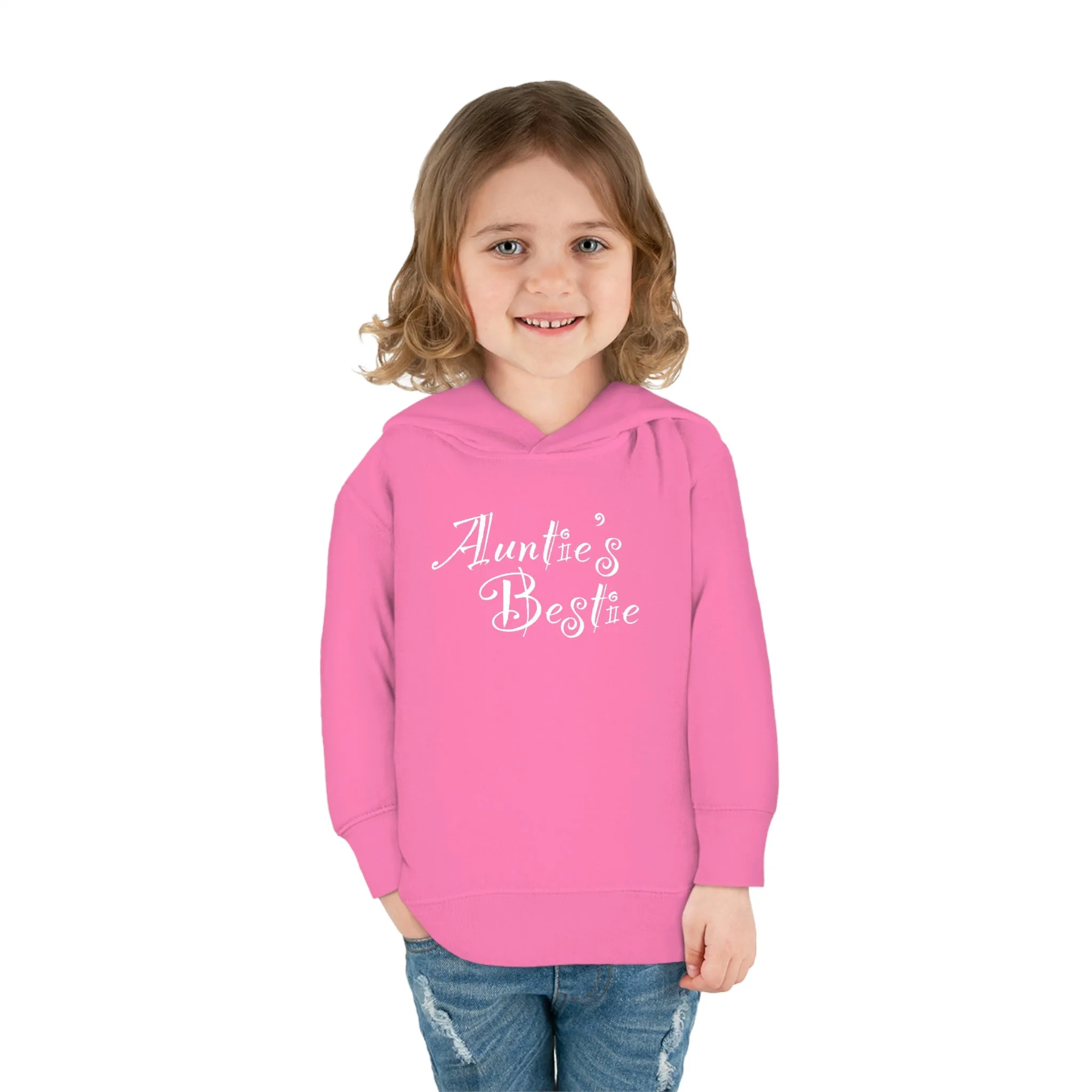 Auntie's Bestie - Toddler Pullover Fleece Hoodie