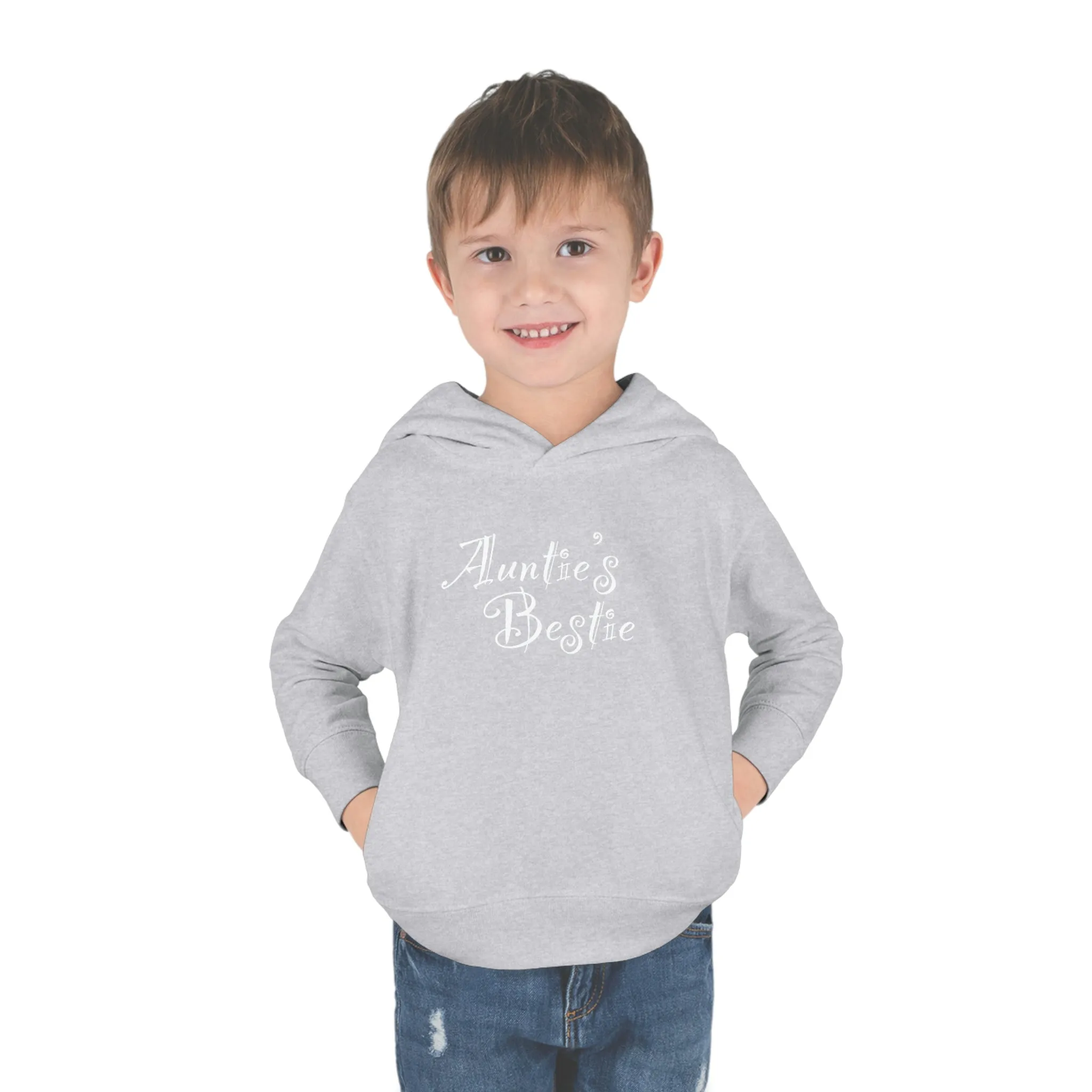 Auntie's Bestie - Toddler Pullover Fleece Hoodie