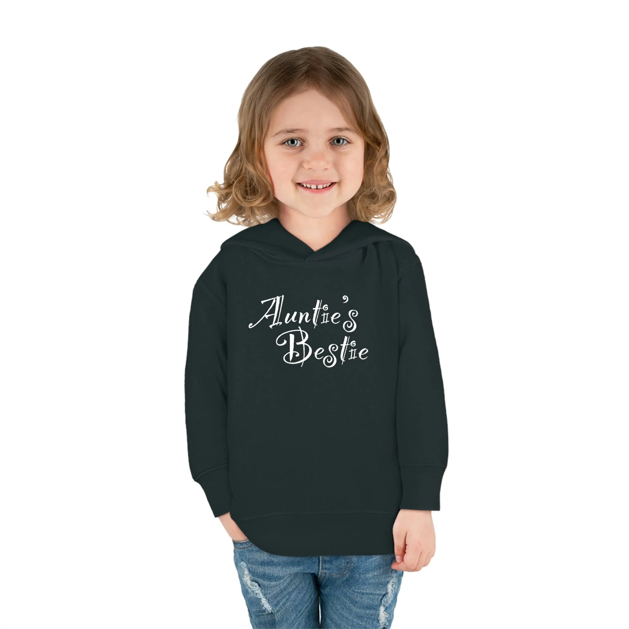 Auntie's Bestie - Toddler Pullover Fleece Hoodie