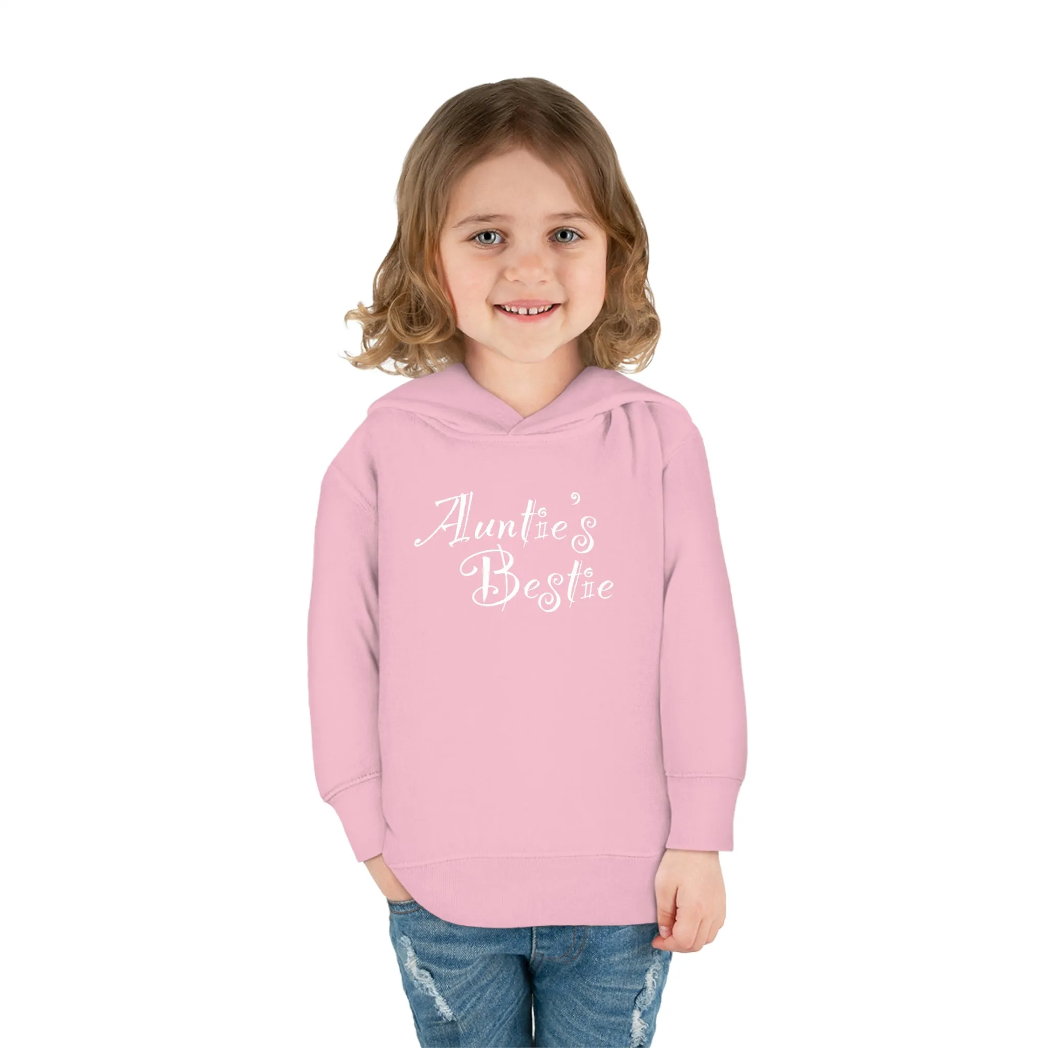 Auntie's Bestie - Toddler Pullover Fleece Hoodie