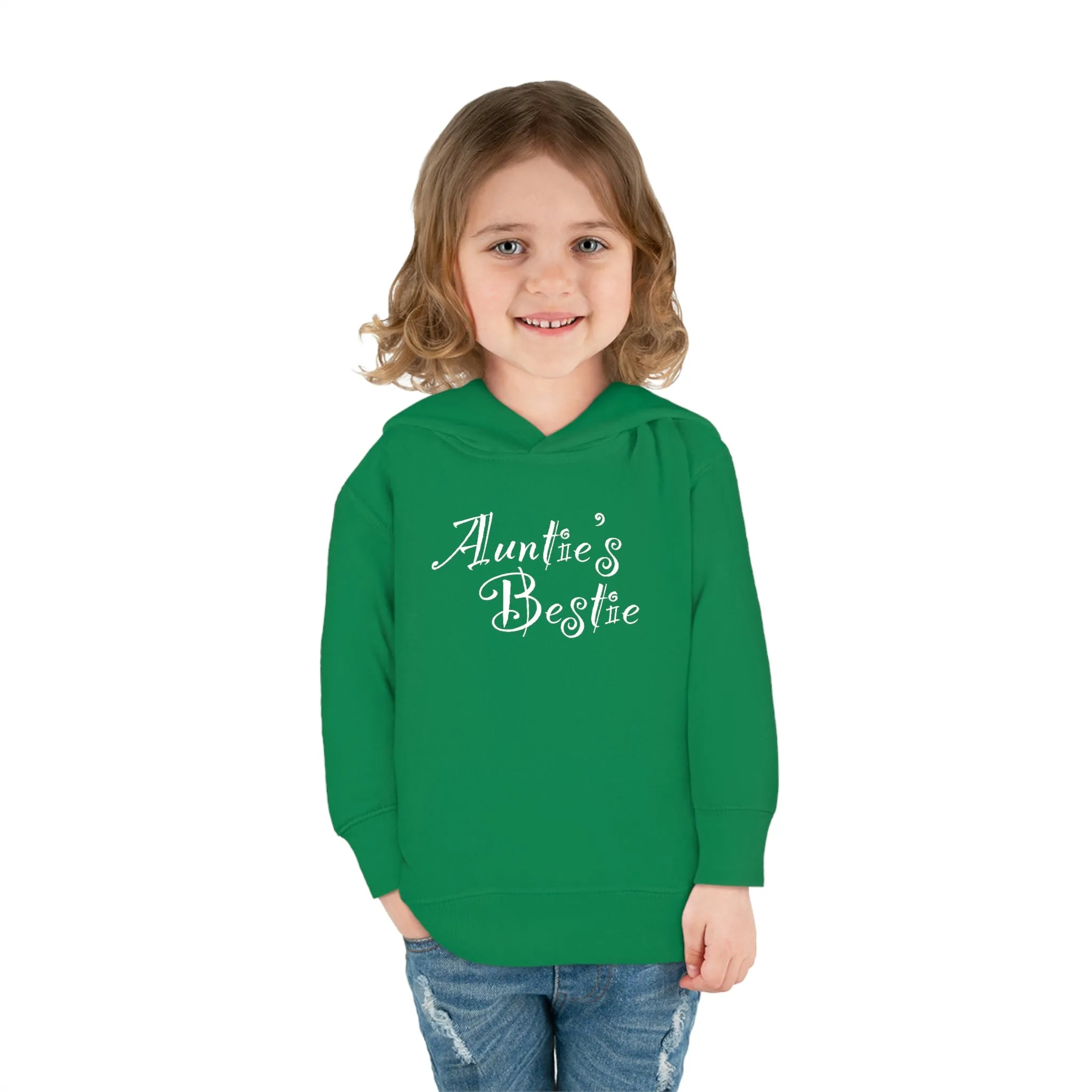 Auntie's Bestie - Toddler Pullover Fleece Hoodie