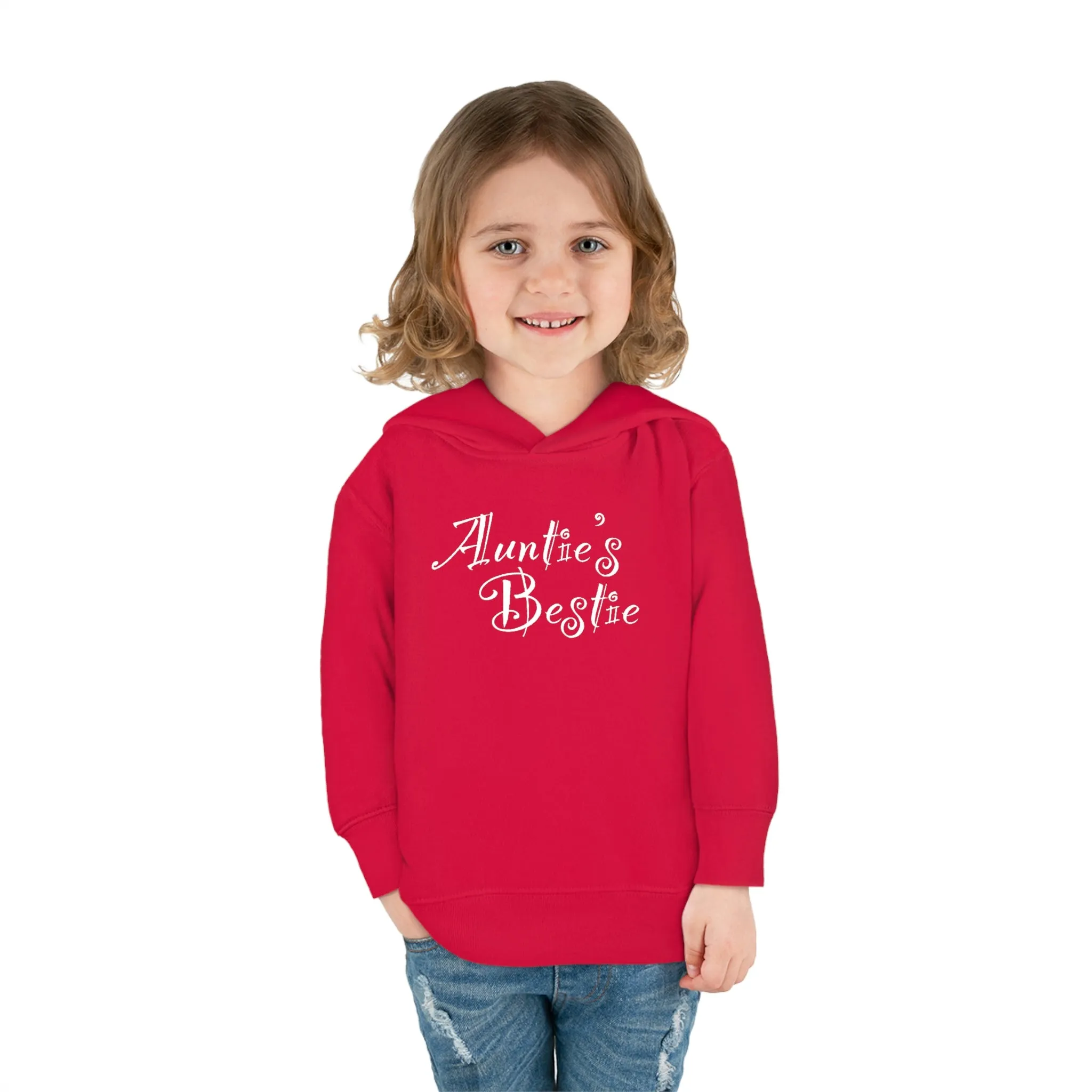 Auntie's Bestie - Toddler Pullover Fleece Hoodie