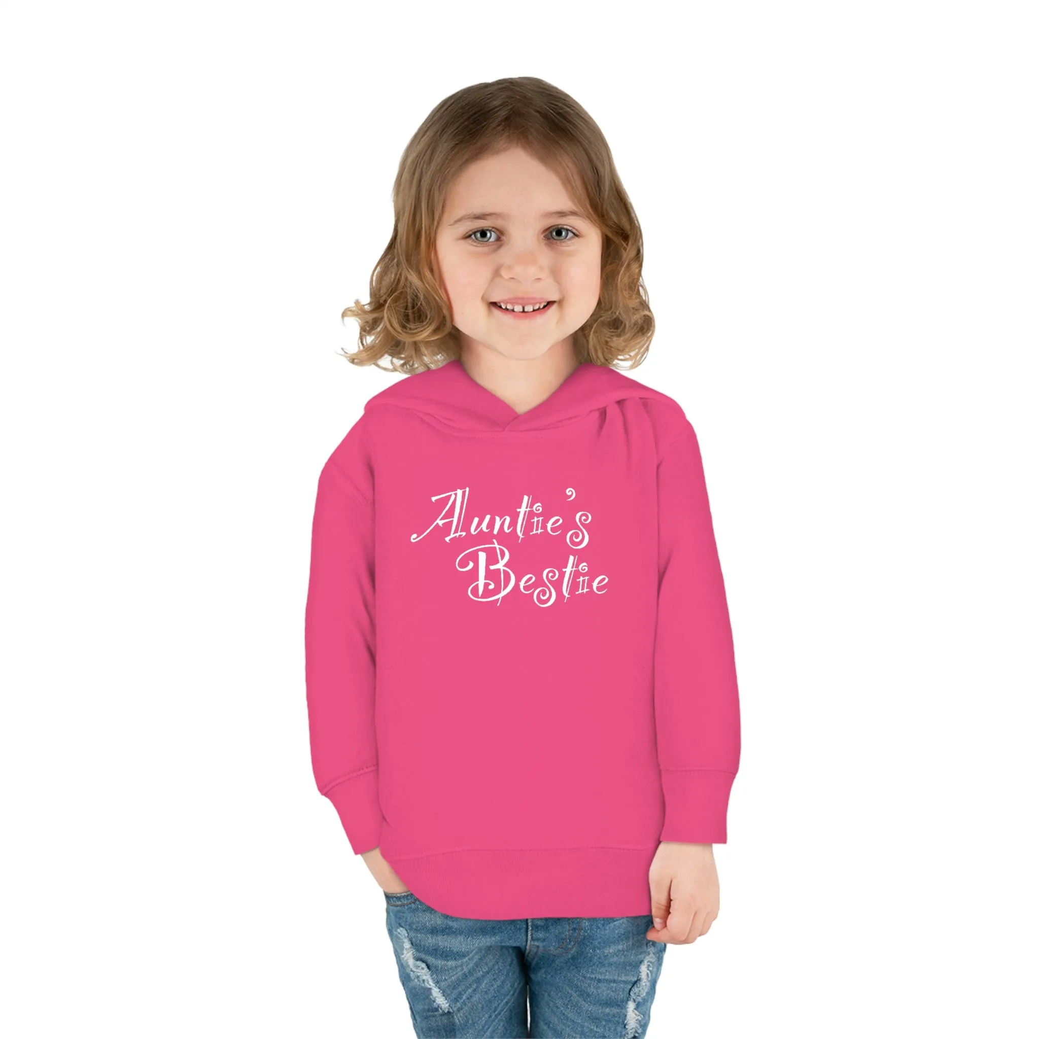 Auntie's Bestie - Toddler Pullover Fleece Hoodie