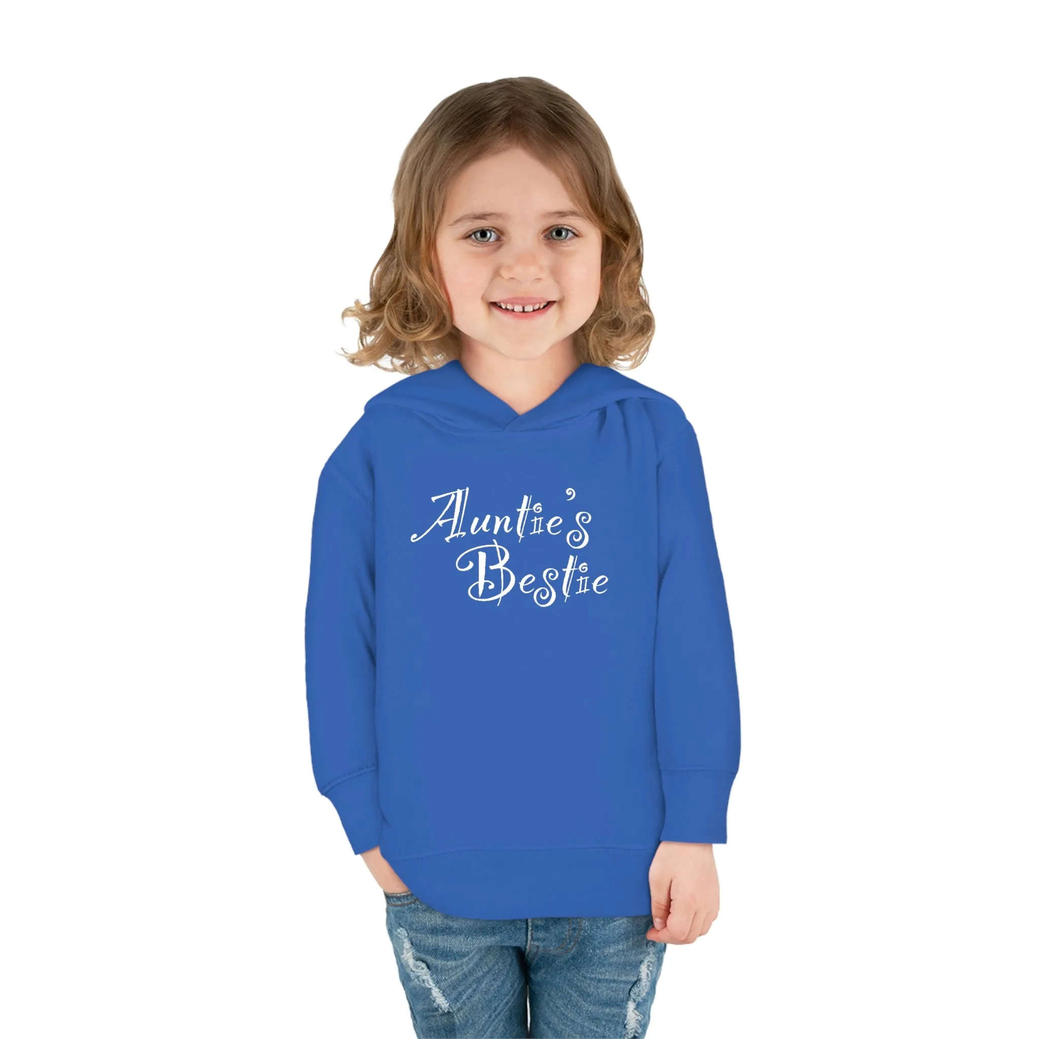 Auntie's Bestie - Toddler Pullover Fleece Hoodie