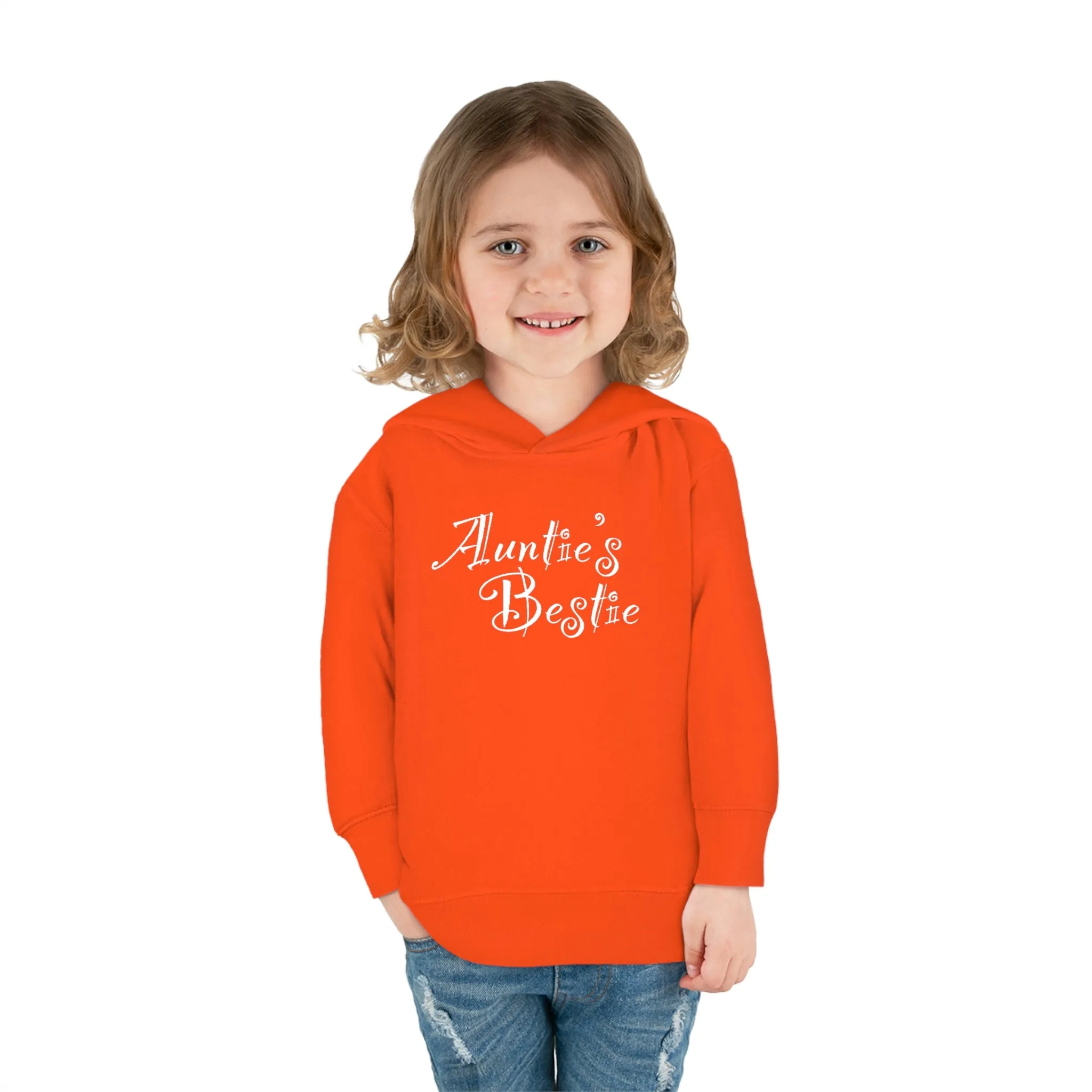 Auntie's Bestie - Toddler Pullover Fleece Hoodie