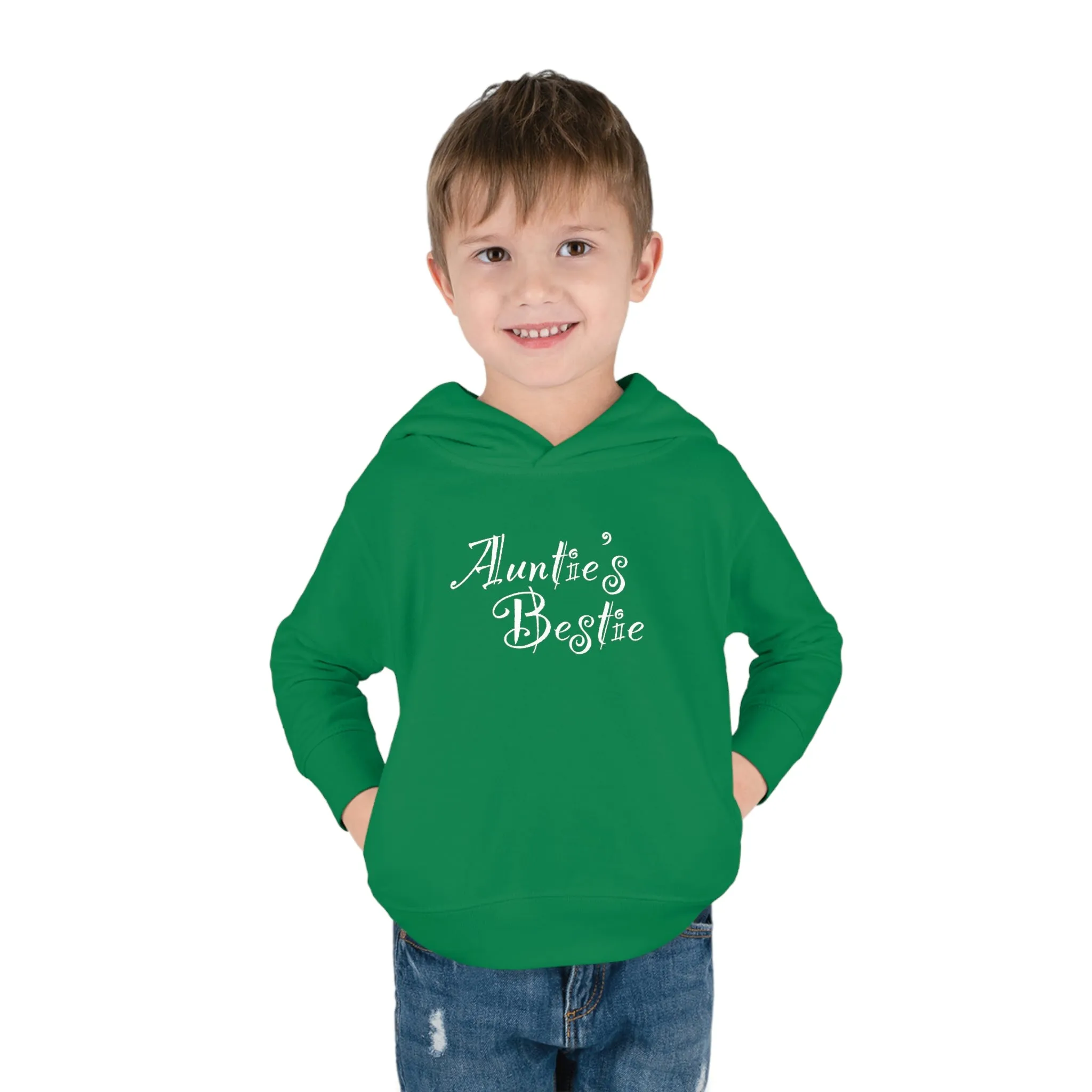 Auntie's Bestie - Toddler Pullover Fleece Hoodie