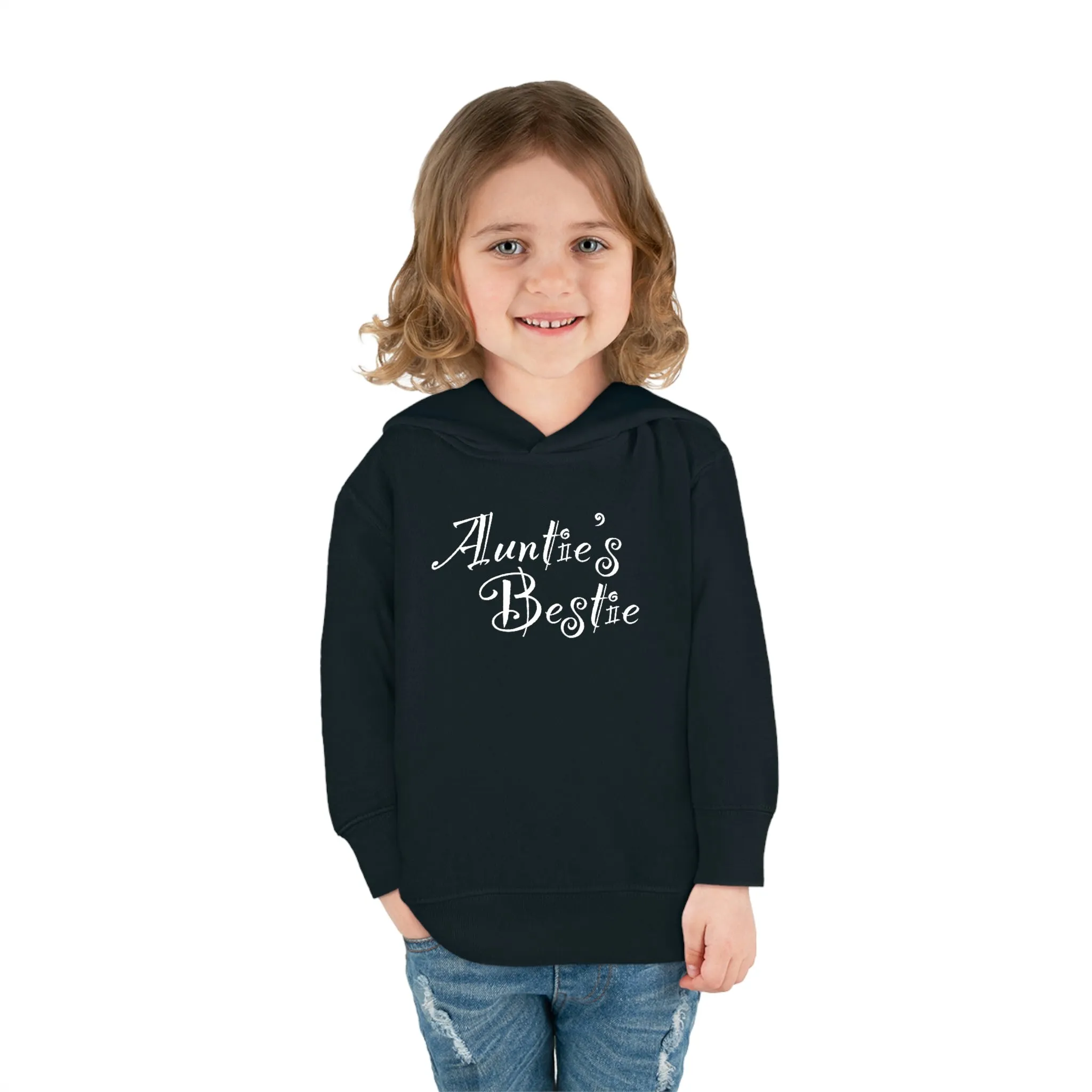 Auntie's Bestie - Toddler Pullover Fleece Hoodie