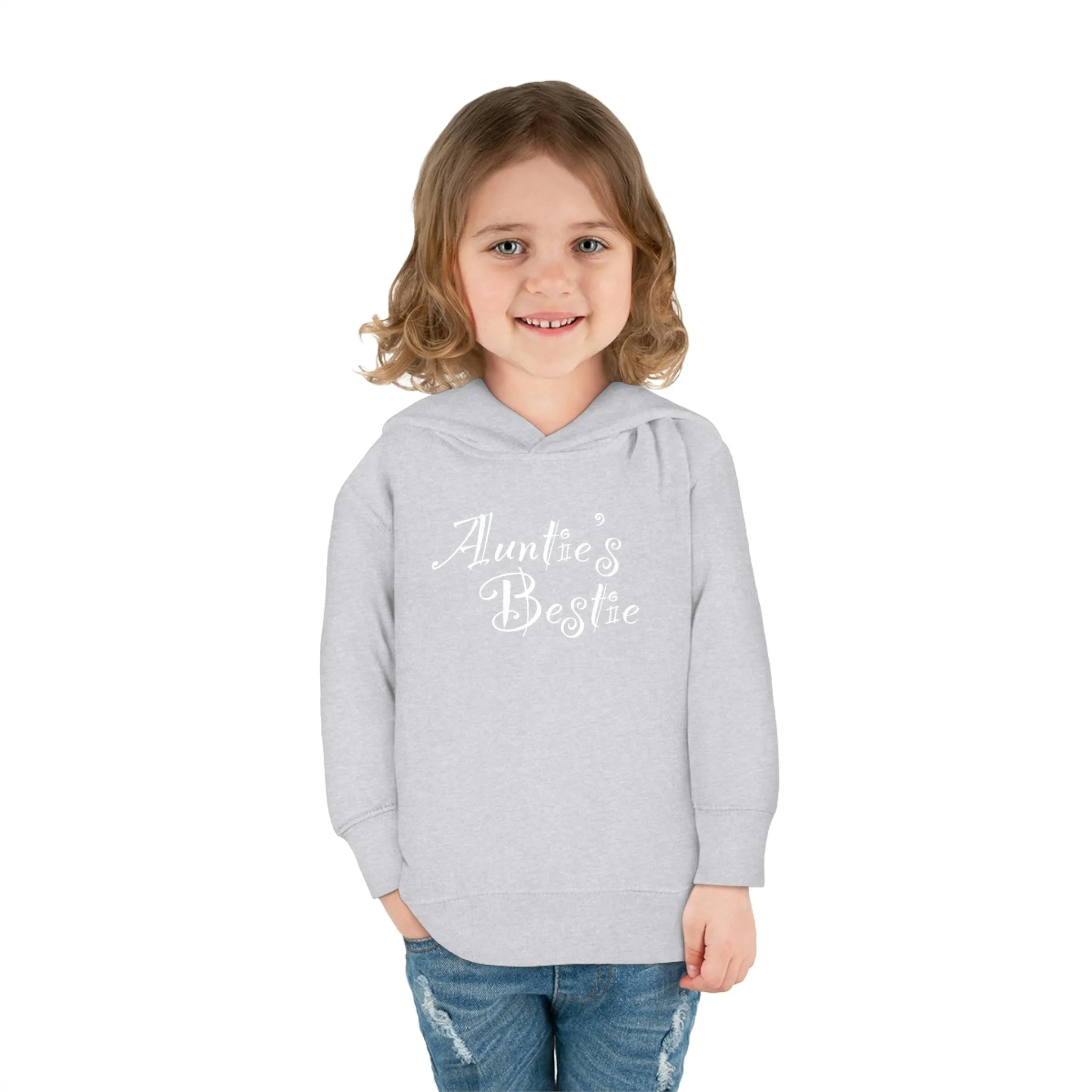 Auntie's Bestie - Toddler Pullover Fleece Hoodie