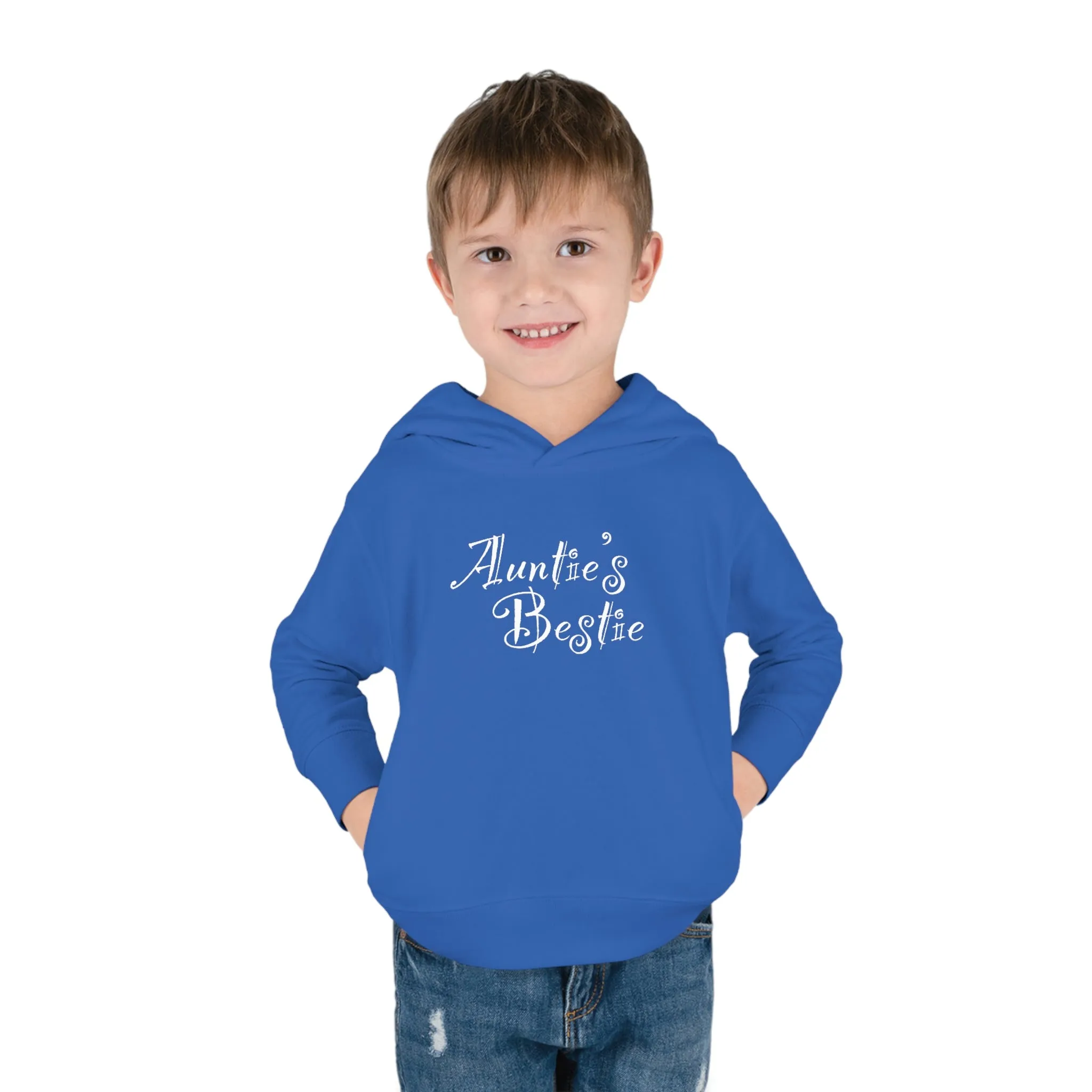 Auntie's Bestie - Toddler Pullover Fleece Hoodie