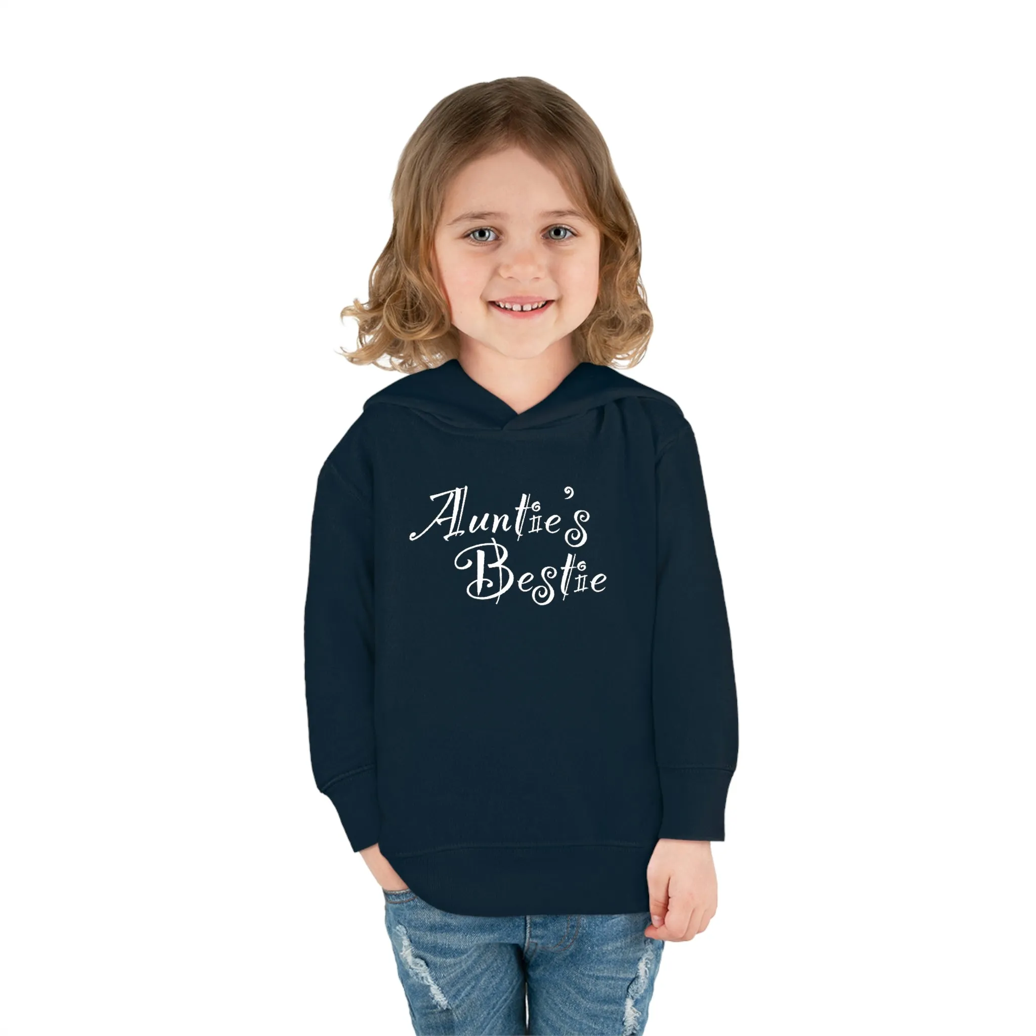 Auntie's Bestie - Toddler Pullover Fleece Hoodie