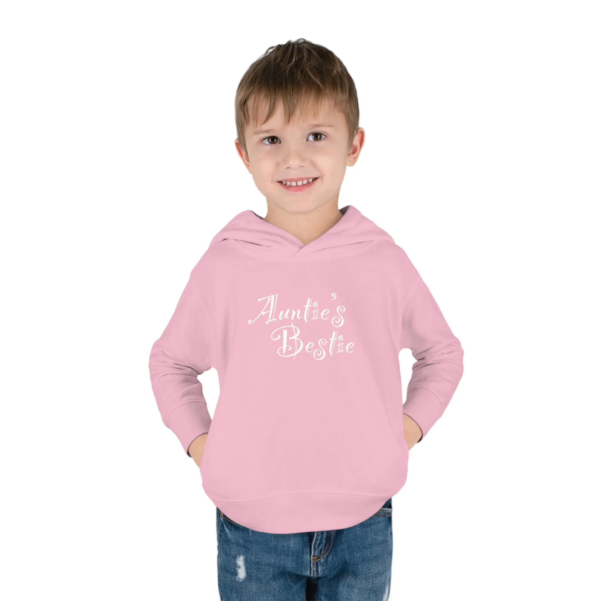 Auntie's Bestie - Toddler Pullover Fleece Hoodie