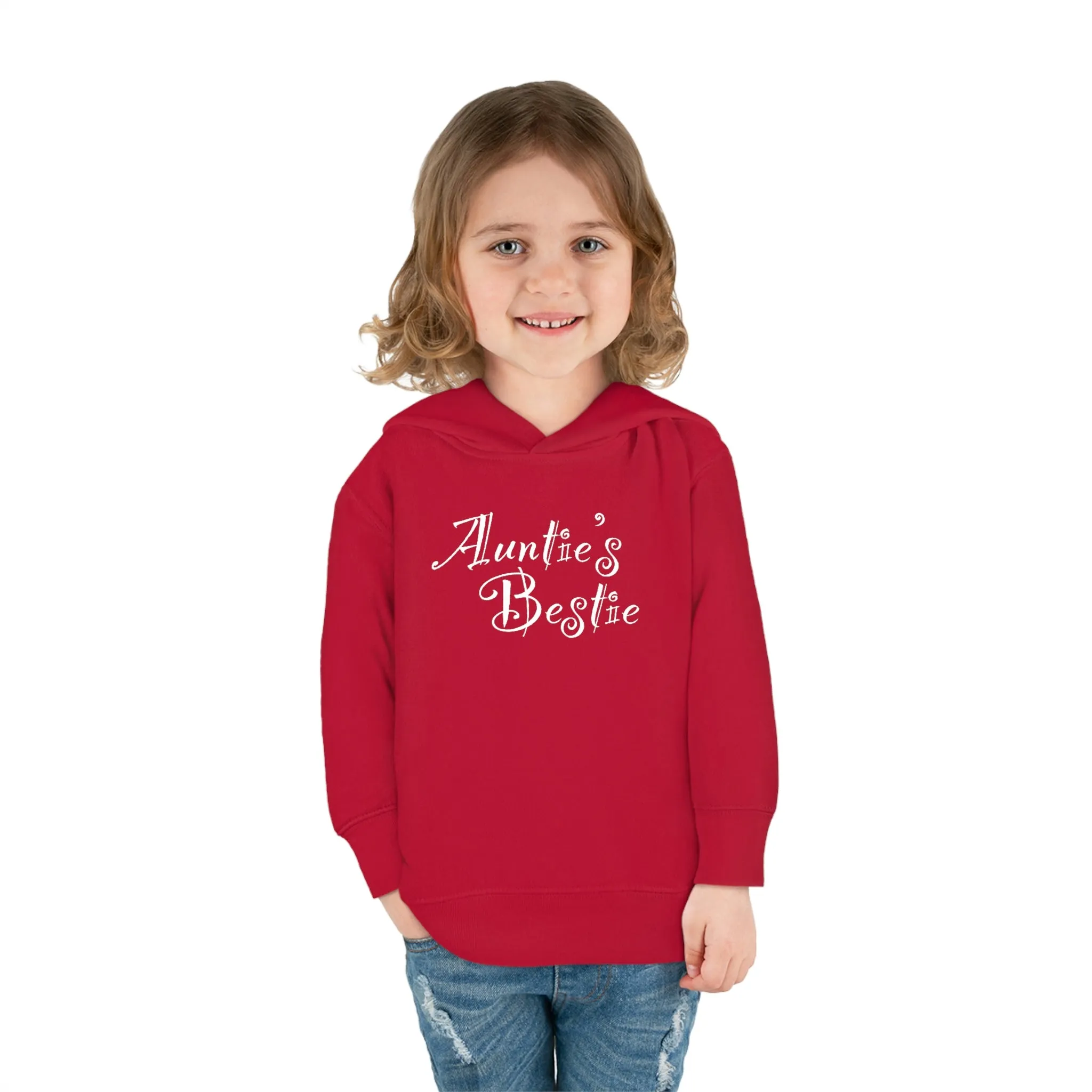 Auntie's Bestie - Toddler Pullover Fleece Hoodie