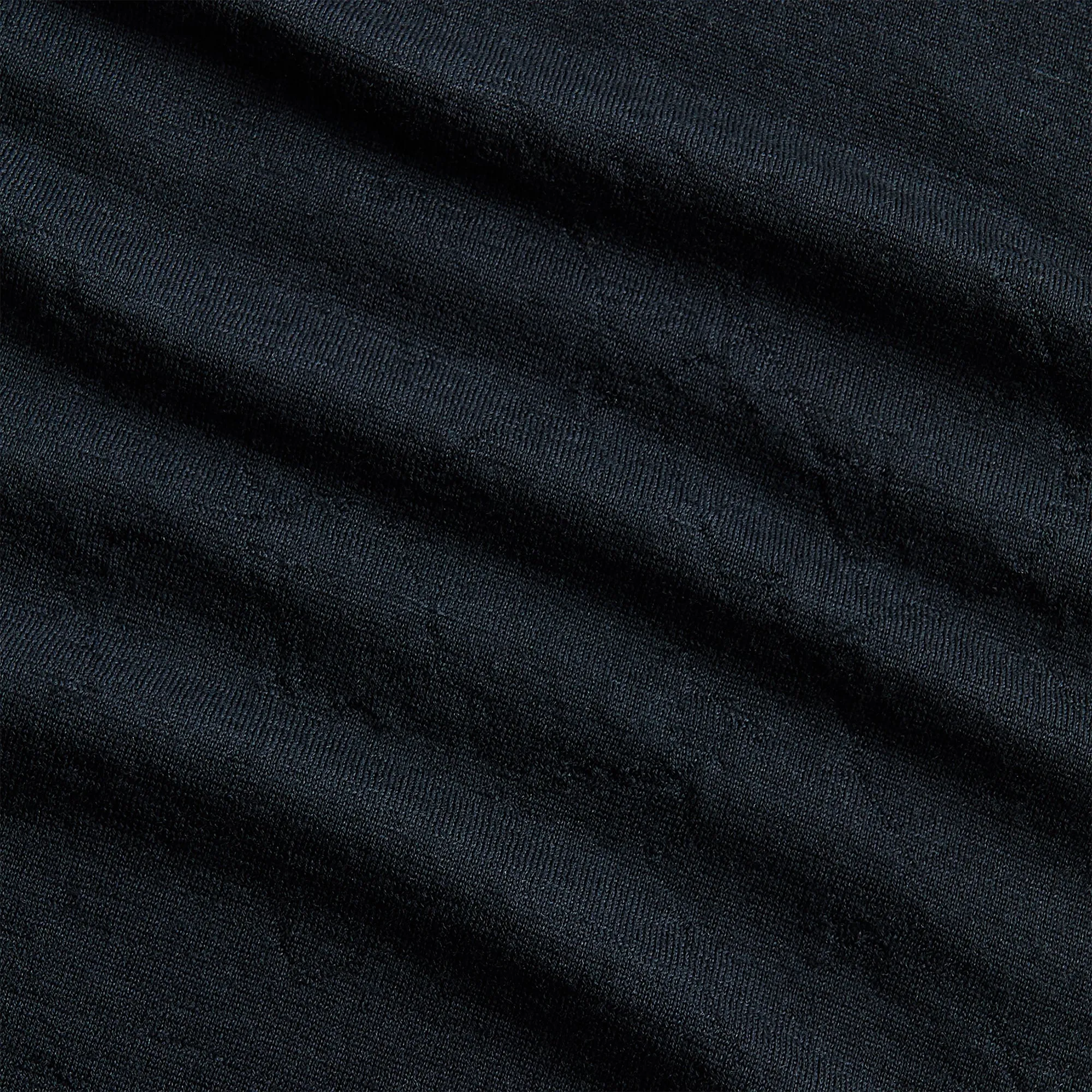 Auralee Product Dyed Wool Knit Polo - Navy