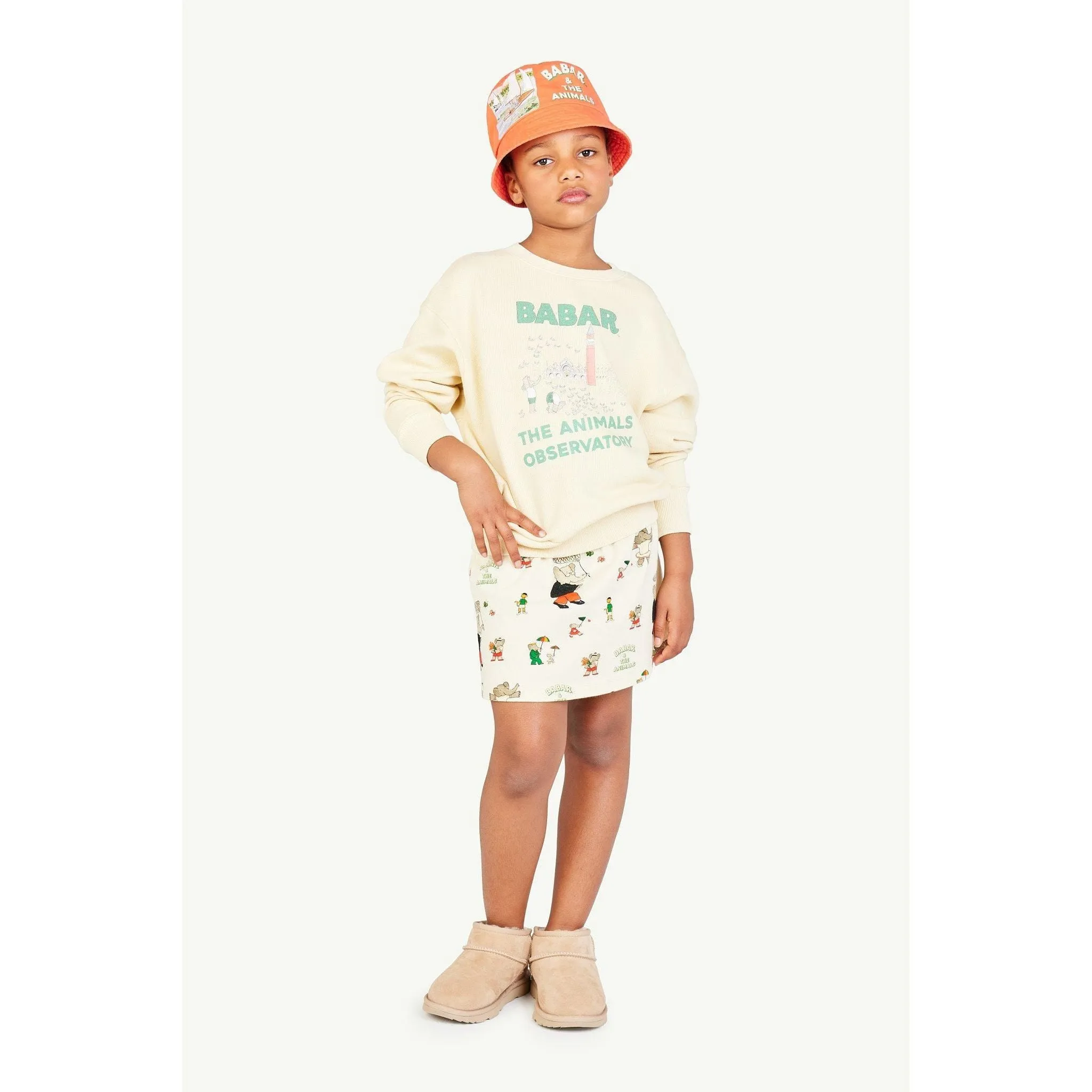 Babar Wombat Kids Skirt - Elephants Butterfly