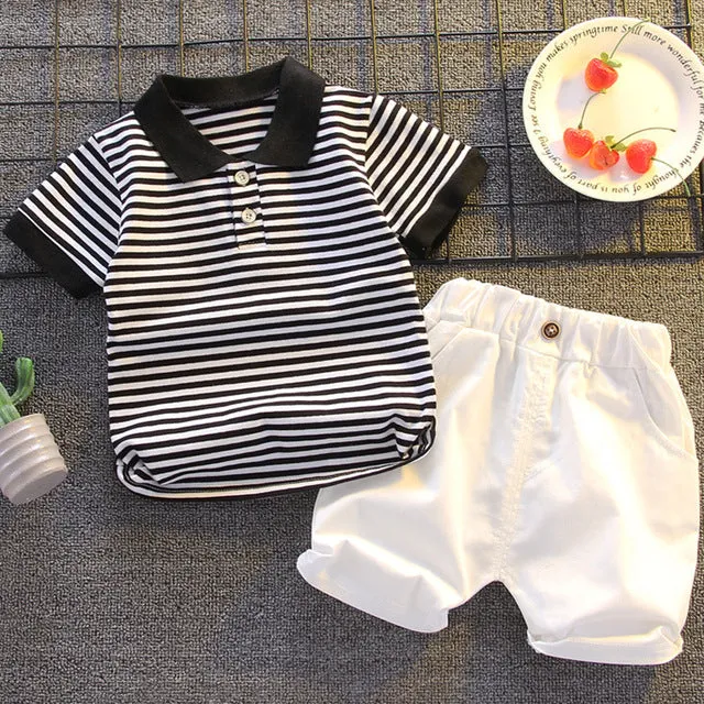 Baby Boys Girls Clothes Clothing Sets Kids Children Boy T-shirts   Pants Suits Summer Toddler