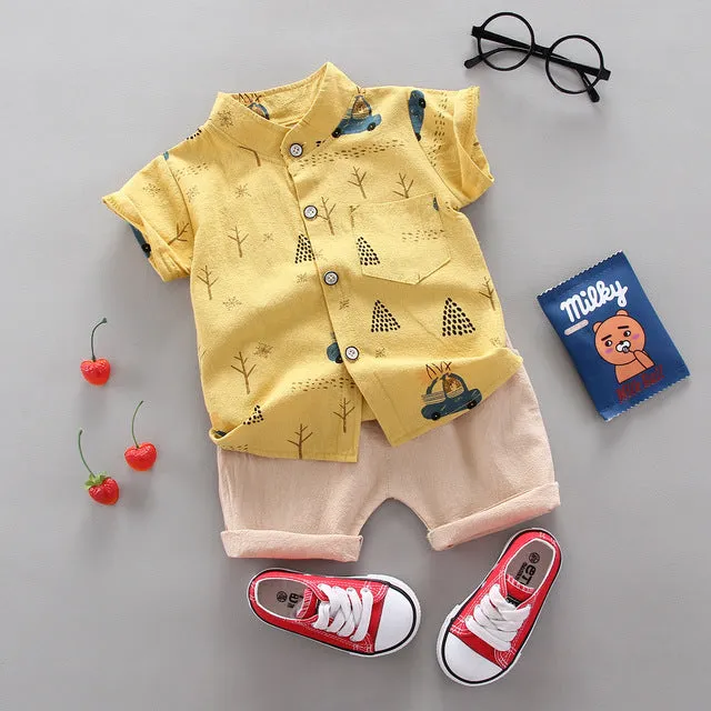Baby Boys Girls Clothes Clothing Sets Kids Children Boy T-shirts   Pants Suits Summer Toddler