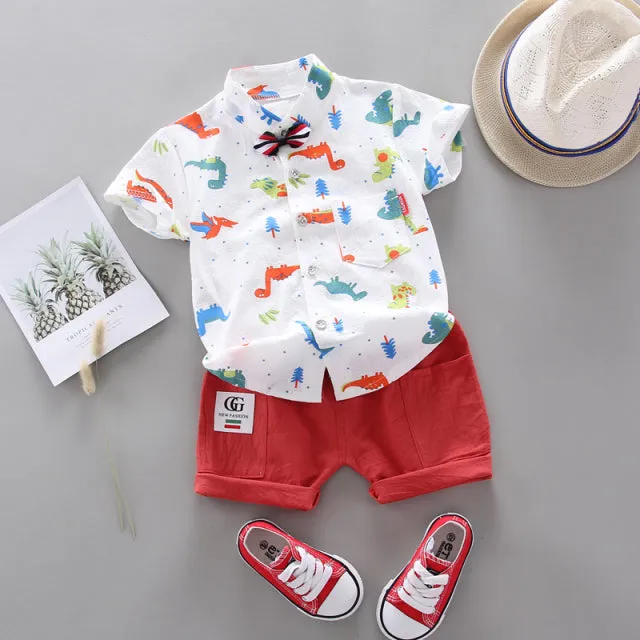 Baby Boys Girls Clothes Clothing Sets Kids Children Boy T-shirts   Pants Suits Summer Toddler