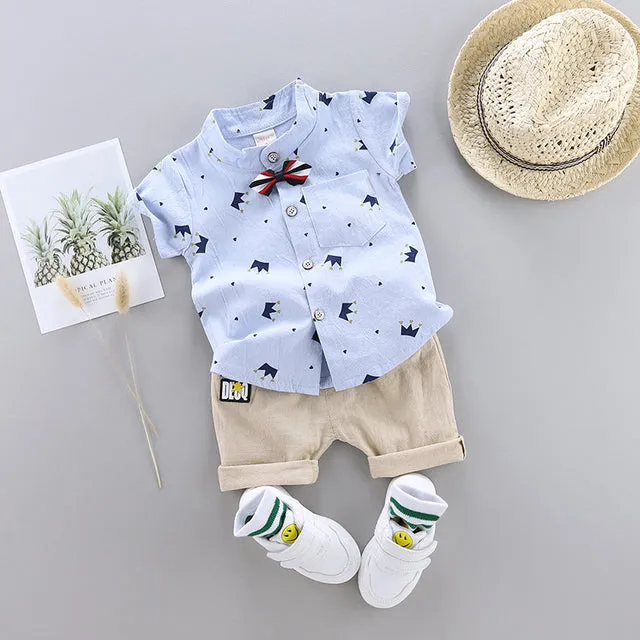 Baby Boys Girls Clothes Clothing Sets Kids Children Boy T-shirts   Pants Suits Summer Toddler