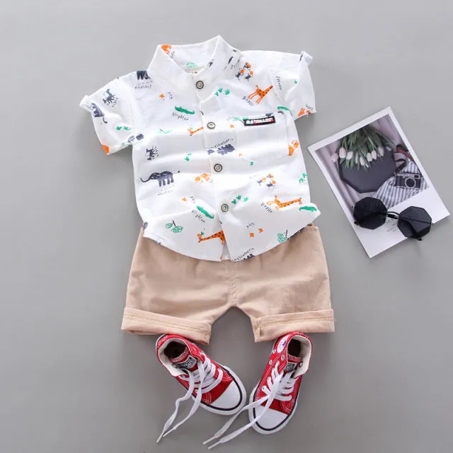 Baby Boys Girls Clothes Clothing Sets Kids Children Boy T-shirts   Pants Suits Summer Toddler