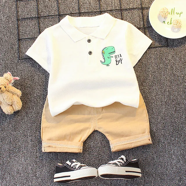 Baby Boys Girls Clothes Clothing Sets Kids Children Boy T-shirts   Pants Suits Summer Toddler