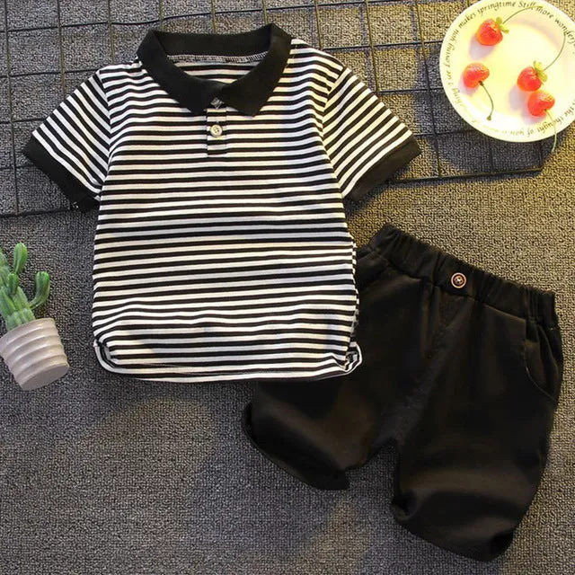 Baby Boys Girls Clothes Clothing Sets Kids Children Boy T-shirts   Pants Suits Summer Toddler