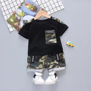 Baby Boys Girls Clothes Clothing Sets Kids Children Boy T-shirts   Pants Suits Summer Toddler