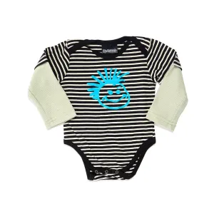 Baby Long Sleeve Knuckleheads Logo Striped Onesie for Boys Halloween Jumpsuit Costume Outfit