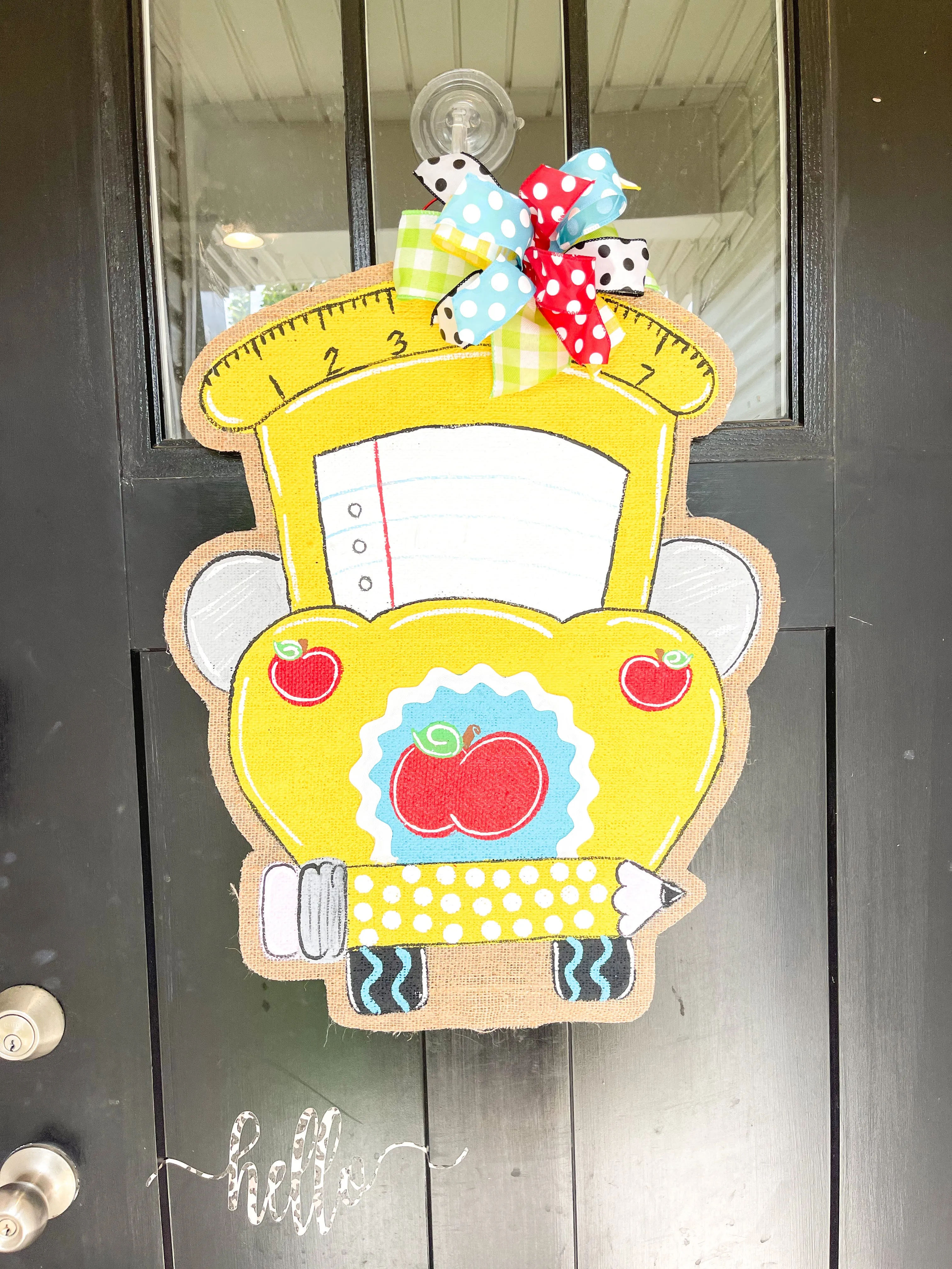 Back to School Bus Door Hanger