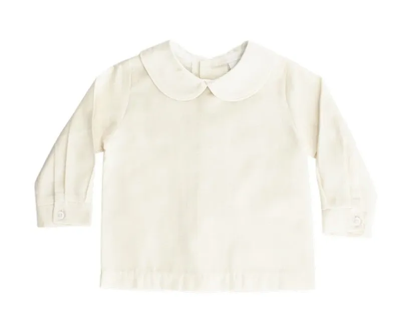 Bailey Boys Piped Shirt - Bone