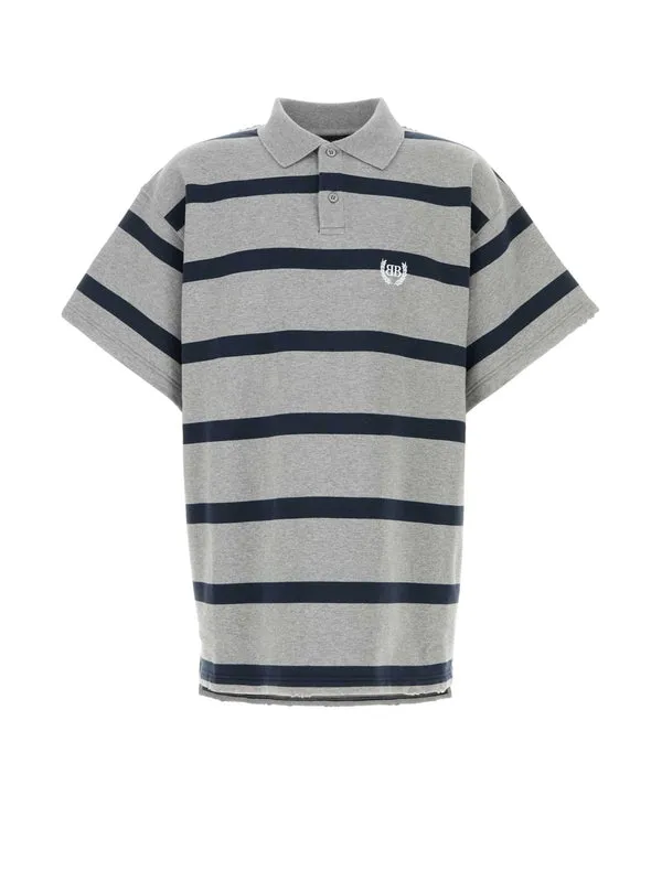 Balenciaga Grey Polo Shirts