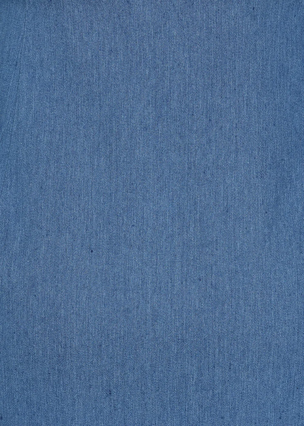 Banned Millie Swallow Denim 50's Pencil Skirt Blue