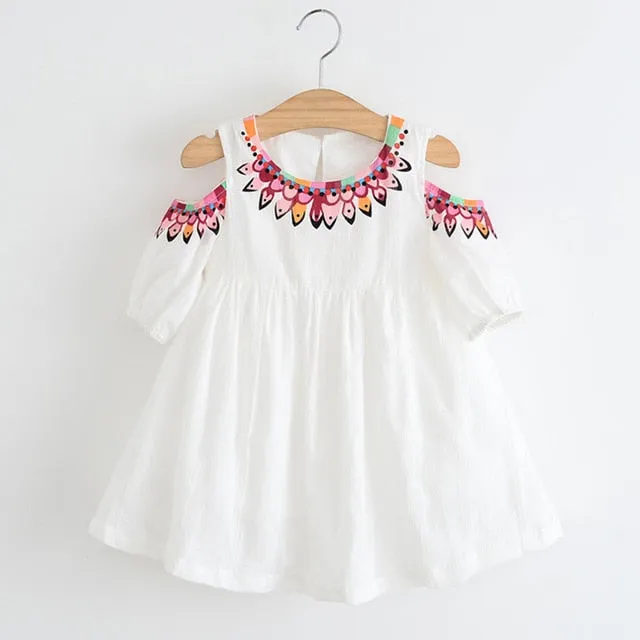 Bear Leader Girls Dress 2018 Brand Princess Dress Summer Style Dew Shoulder Design for Girls Dress 3-7Years Children Clothing