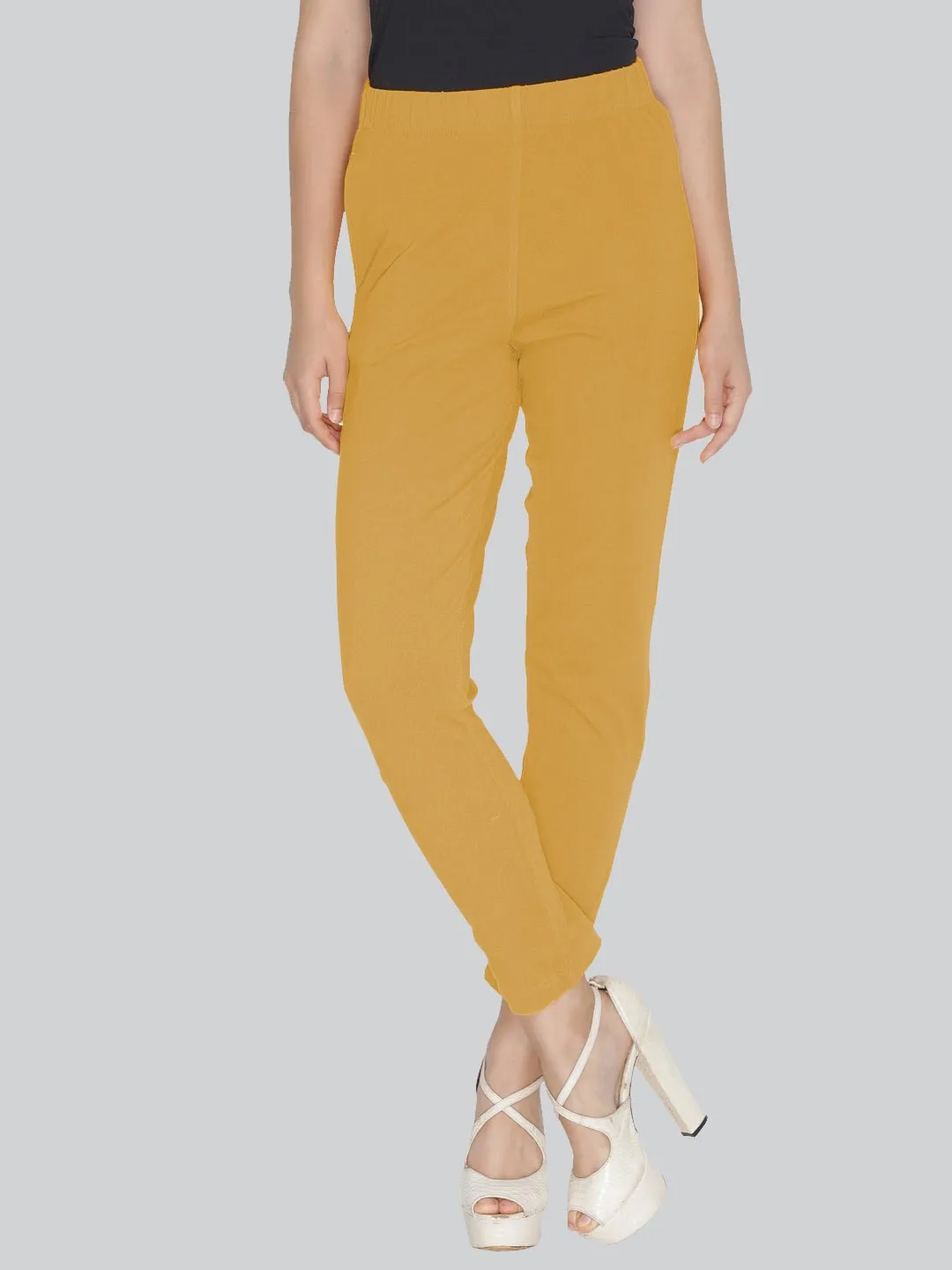 Beige Stretch Pencil Pant