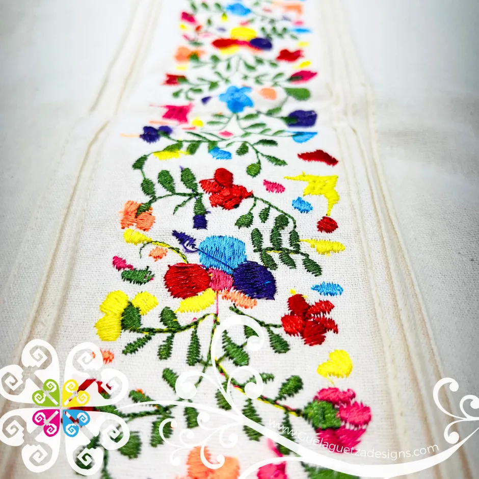 Beige Vine Flowers - Embroider Men Shirt