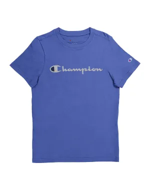 Big Kids' Script Logo T-shirt