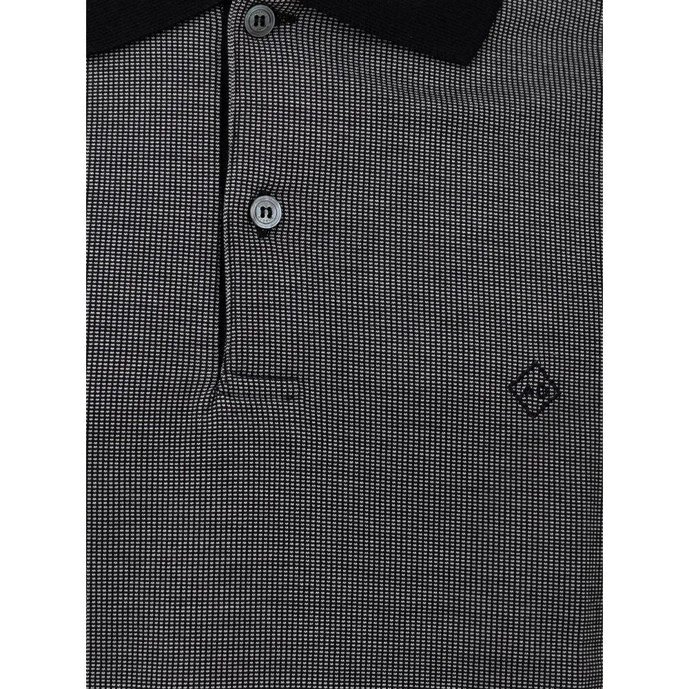 Black Cotton Polo Shirt