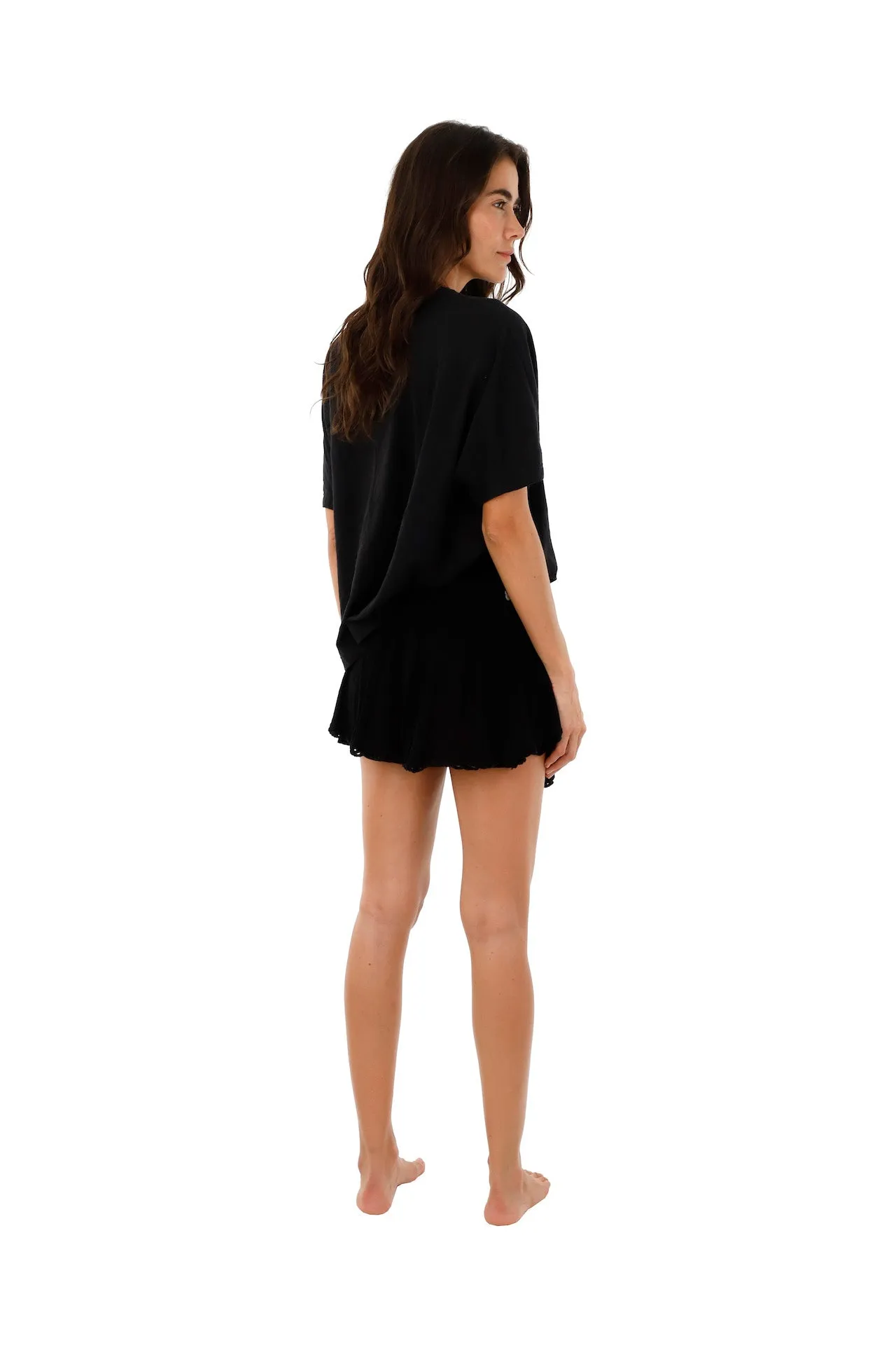 Black Gaudy Skort