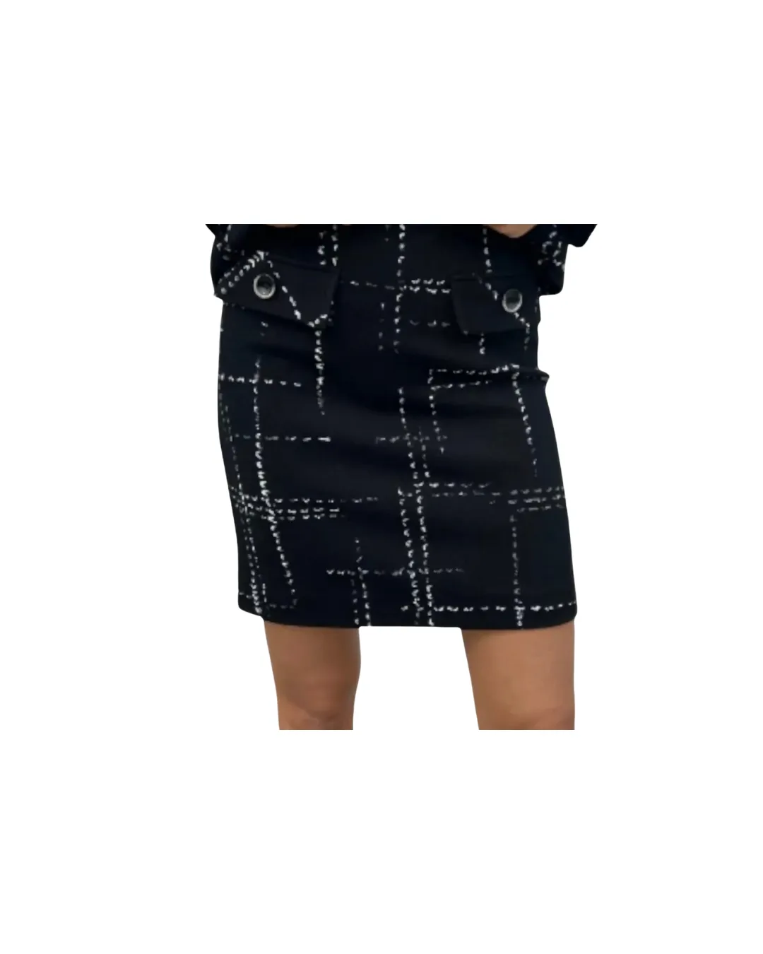BLACK/WHITE SKIRT