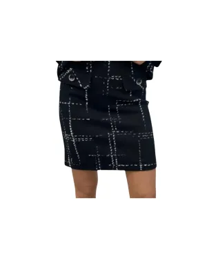 BLACK/WHITE SKIRT