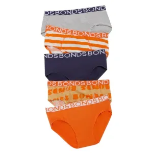 BONDS Boys Underwear Brief 5 Pack - PRINT S2W