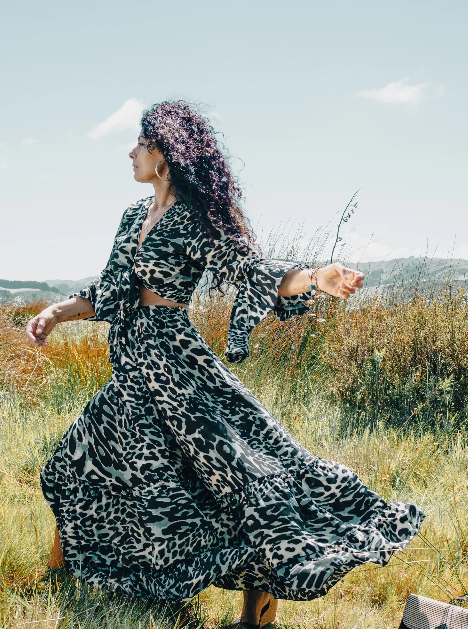 BOUJEE Maxi skirt - Leopard