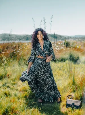 BOUJEE Maxi skirt - Leopard