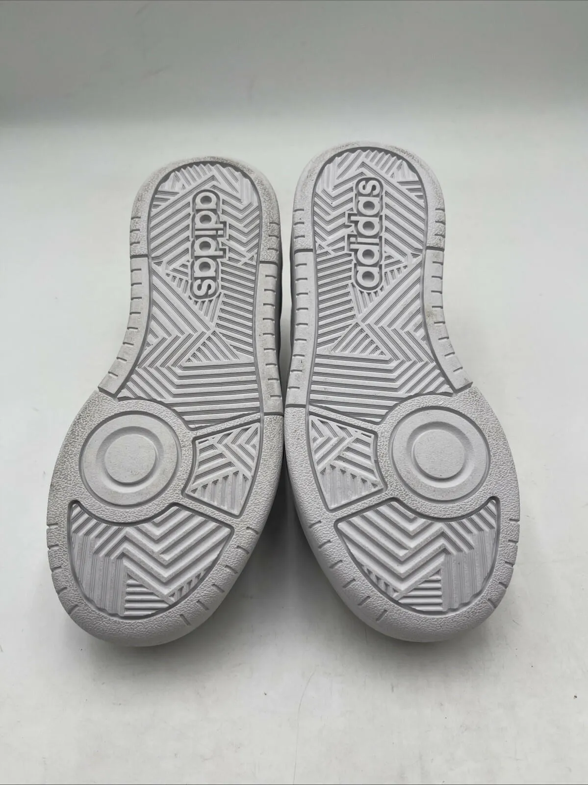 Boy adidas Hoops 3.0 Bold Sneakers White Size 13.5K - Very Good