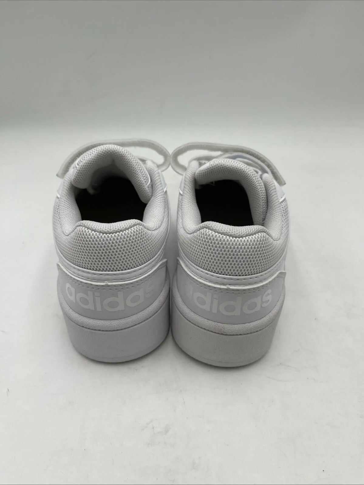 Boy adidas Hoops 3.0 Bold Sneakers White Size 13.5K - Very Good
