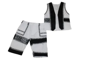 Boys 2pc Traditional Mblaselo Set-White