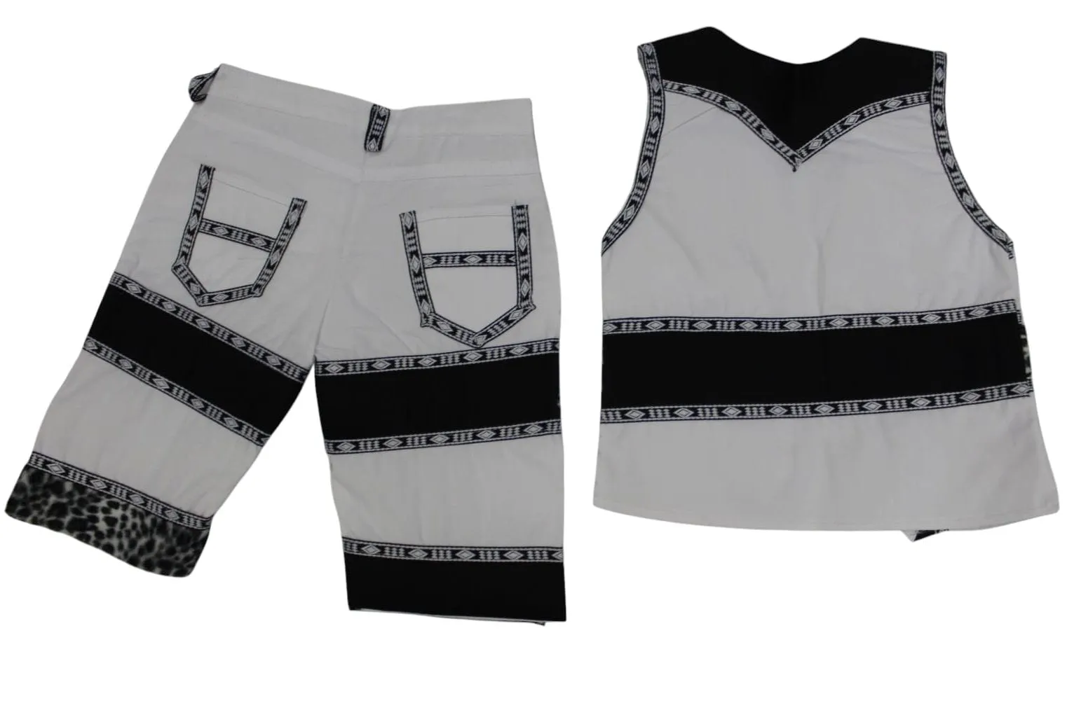 Boys 2pc Traditional Mblaselo Set-White