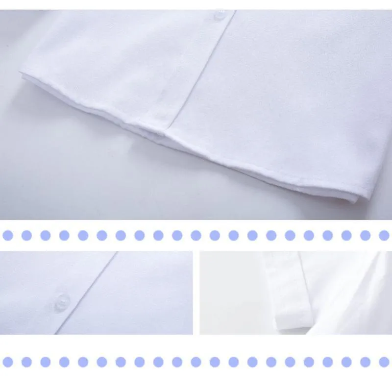 Boys Children's Kids White Short Sleeve School Shirt Open Neck With Lay Back Collar