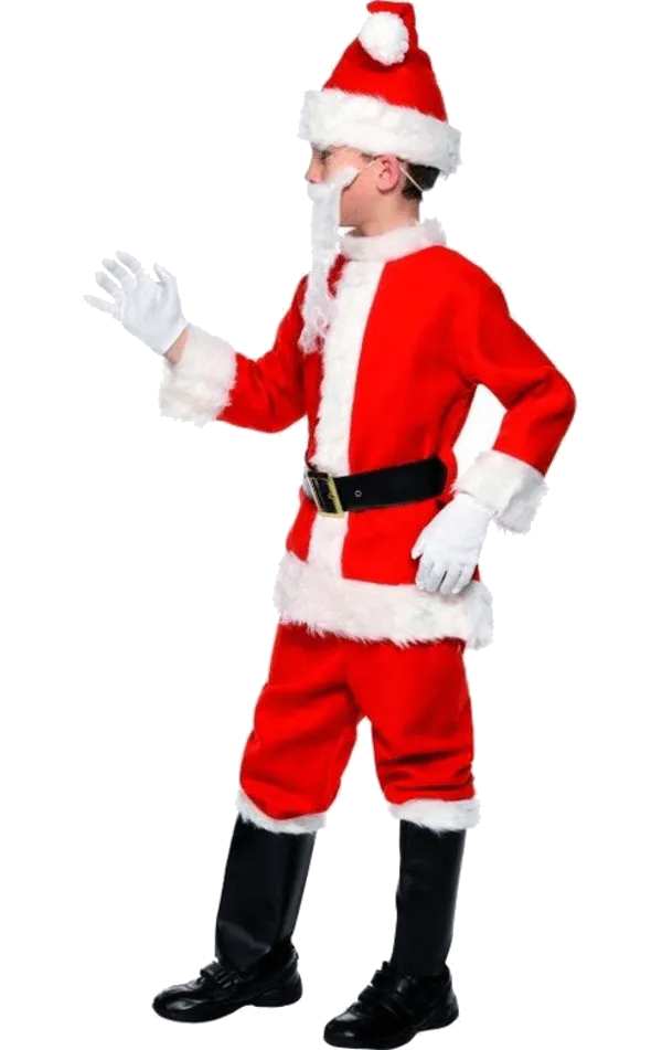 Boys Deluxe Santa Costume